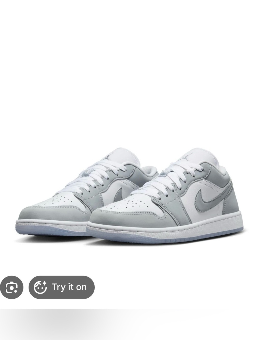 Jordan 1 low White Wolf Grey- brand new!